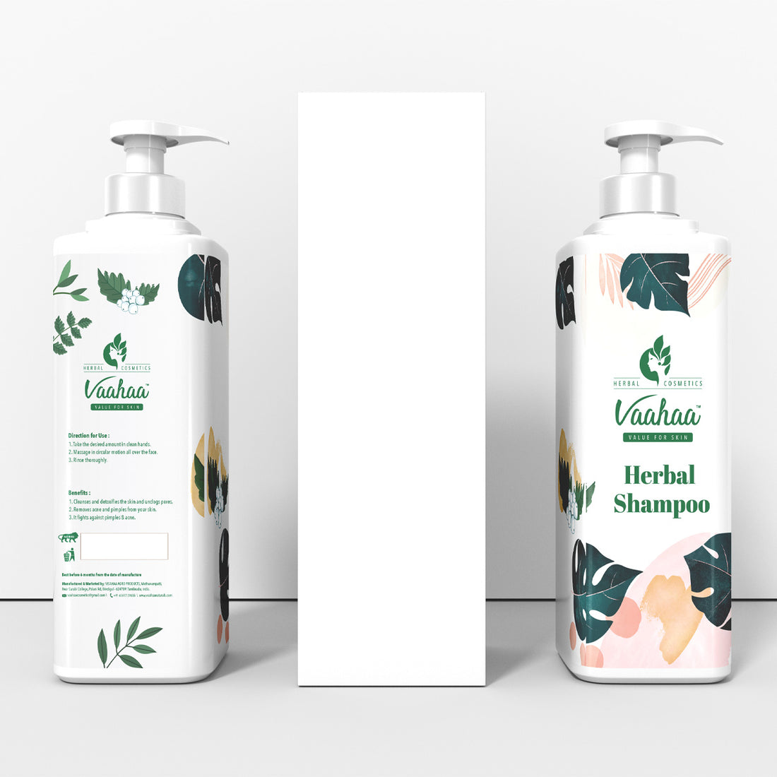herbal shampoo square
